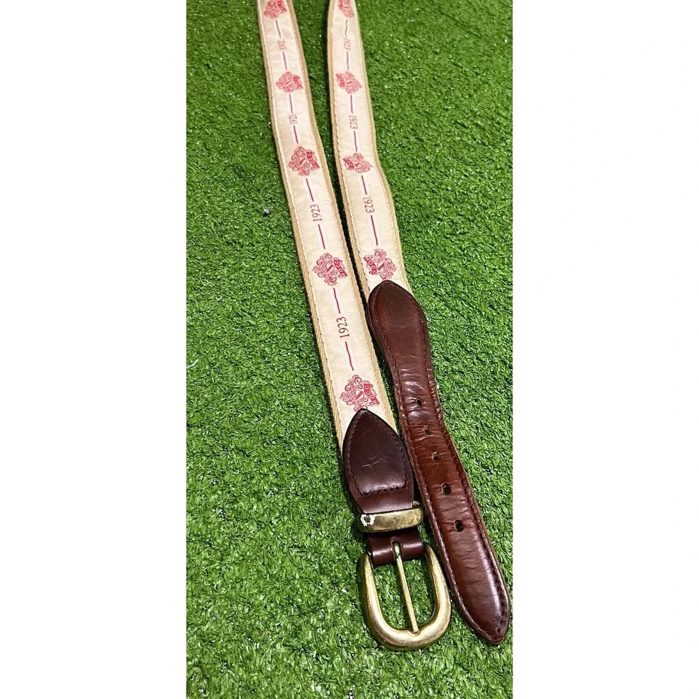 Vintage 1980s Sailing Golf Belt SZ 42 Yacht Wear‎ Nautical Preppy USA Made